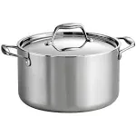 Tramontina Gourmet Tri-Ply Clad 6 qt. Stainless Steel Sauce Pot with Lid 80116/040DS