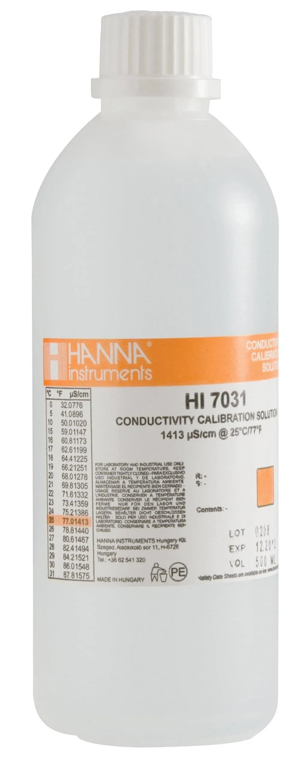 1 Hanna 1413 uS/CM Calibration Solution 16oz HI7031L