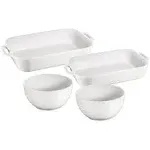 Staub Ceramic 4-Piece Baking & Bowls Set