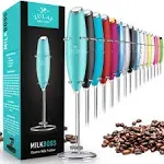 Zulay Kitchen High Powered Milk Frother Handheld Foam Maker for Lattes, Cappuccinos, Matcha, Frappe & More