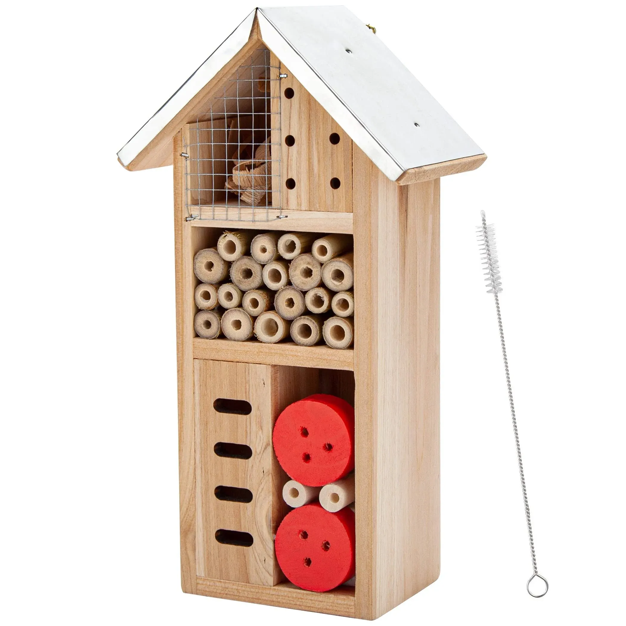 CARTMAN 3 Floor Hanging Insect House for Gardens, Bee, Butterfly, Ladybirds, Bug