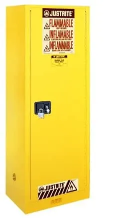 Justrite Sure-Grip EX Slimline Flammable Safety Cabinet, 22 Gallon 892200