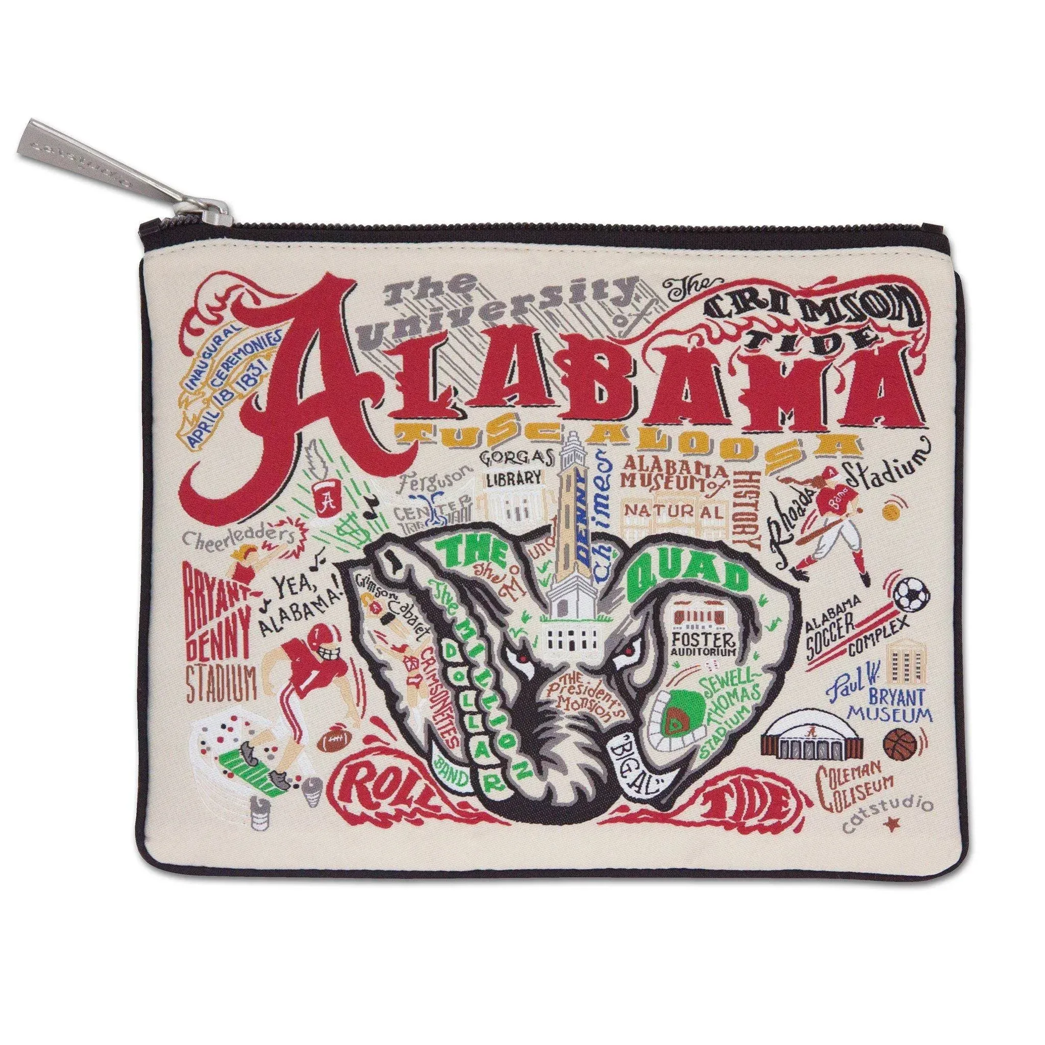 Catstudio Collegiate Zip Pouch Alabama