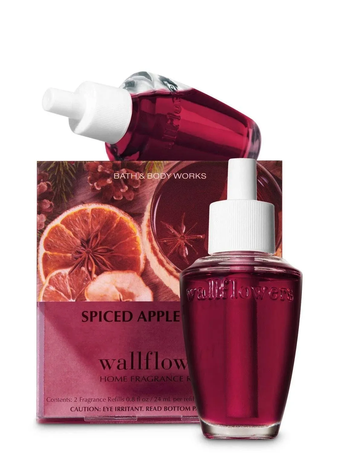 Bath &amp; Body Works Slatkin Co SPICED APPLE TODDY Wallflower Refills, TWO PACK