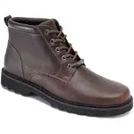 Rockport Northfield Plain Toe Boot Waterproof Boots, Men's, Chocolate, Size: 10.5