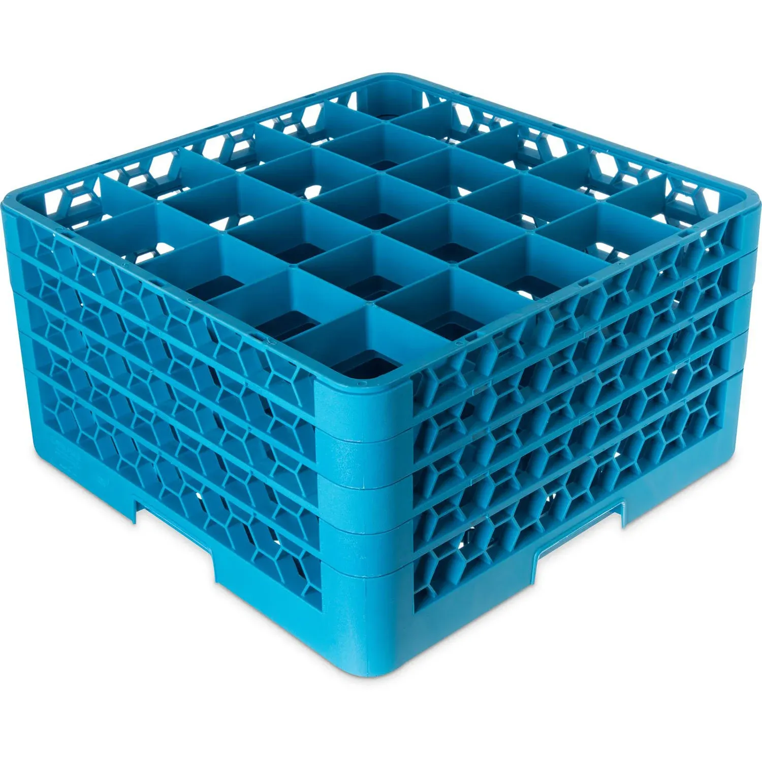 Carlisle RG25-414 OptiClean 25 Compartment Glass Rack 4 Extenders