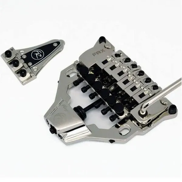 Floyd Rose FRX Top Mount Tremolo Kit Nickel + locking nut FRTX04000 NEW