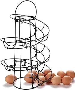 Egg Storage Rack Iron Spiral Egg Holder Art Display Restaurant Basket Storage Ra