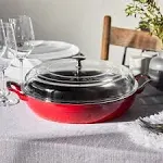 3.5-Quart Cast Iron Braiser with Glass Lid