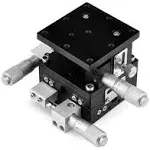 XYZ Axis Manual Precision Linear Stage 40x40mm Trimming Bearing Tuning Platfo...