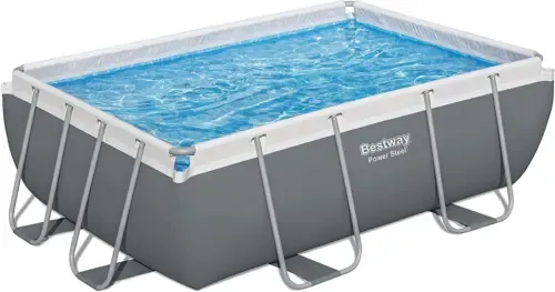 : Power Steel 9&#039;3″ X 6&#039;5″ X 33″ above Ground Pool Set - 937 Gallons, Rectangular