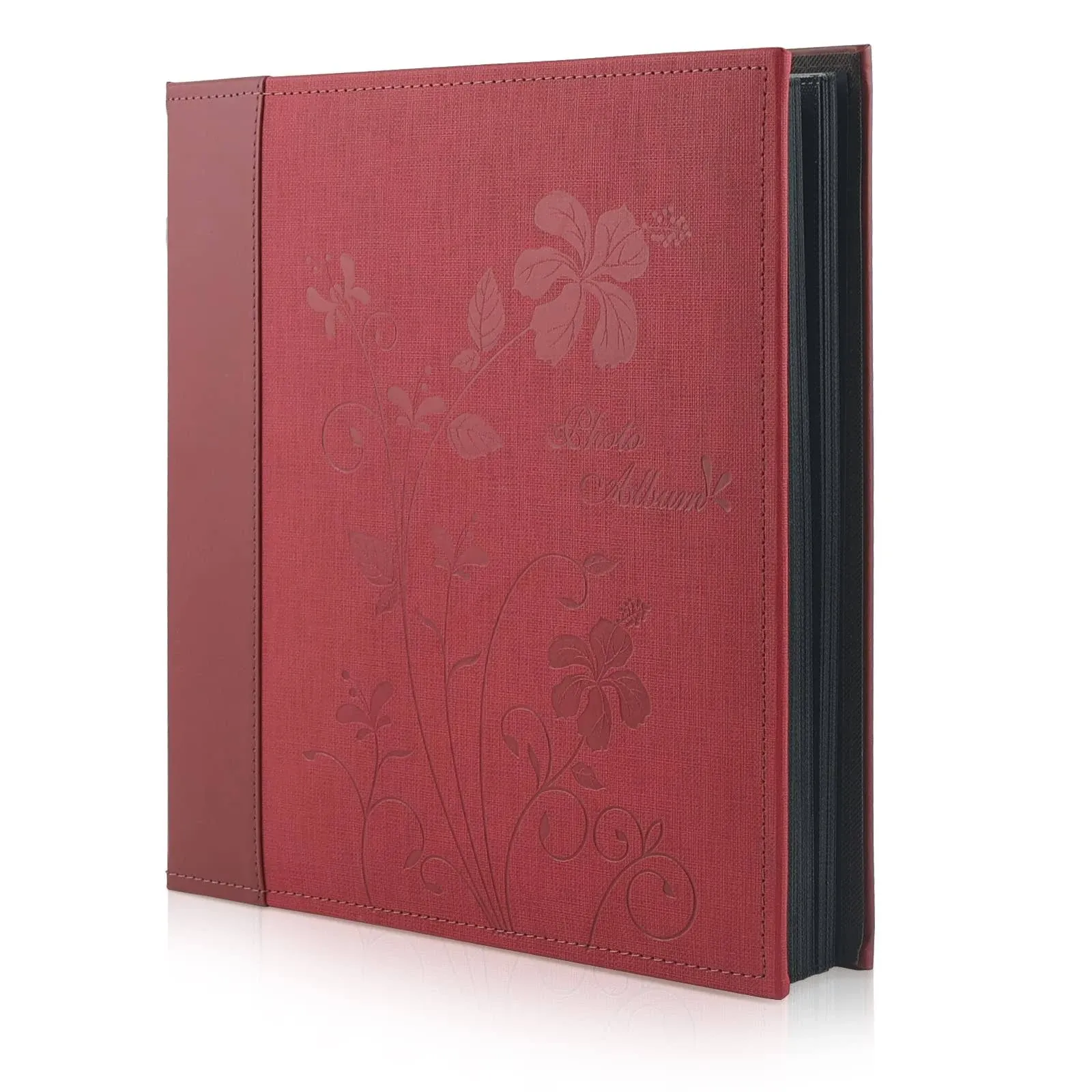 Golden State Art, Large Photo Album Holds 600 4x6 Photos, with Leather Floral ...