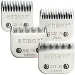 Geib Buttercut Stainless Steel 4 Piece Blade Kit Set Includes Sizes 30 10 7F 5F 