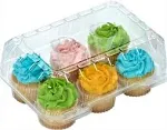 Decony Clear Cupcake Boxes