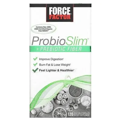 Force Factor ProbioSlim + Prebiotic Fiber - 120 Capsules