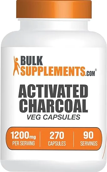 Activated Charcoal Capsules - Detoxify & Purify Now | BulkSupplements