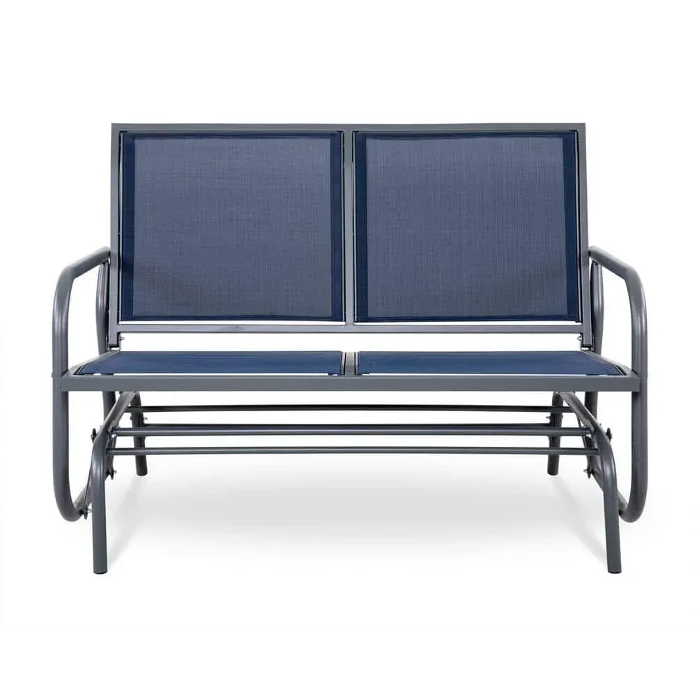 Nuu Garden Steel Outdoor Glider Bench