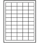 UPC EAN Barcode Labels 1.5&#034; X 1&#034; Rectangle Blank Labels, 50 Labels Per Sheet