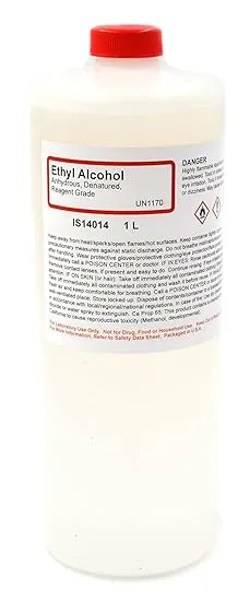 Innovating Science Reagent Grade Denatured Ethyl Alcohol Anhydrous - 100% Alcohol ...