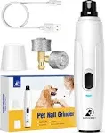 Bonve Pet Dog Nail Grinder, Upgraded Cat Dog Nail Trimmers Super Quiet Dog Na