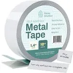 Home Intuition Self Stick Flexible Steel Metal Tape Roll for Magnets, 1.4" x 10 feet