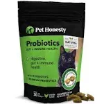 Pet Honesty Cat Probiotics Gut & Immune Health Dual Textured Chews