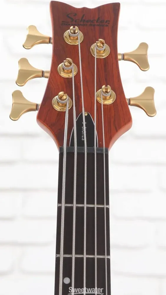 Schecter Stiletto Studio 5 Bass Guitar - Honey Satin