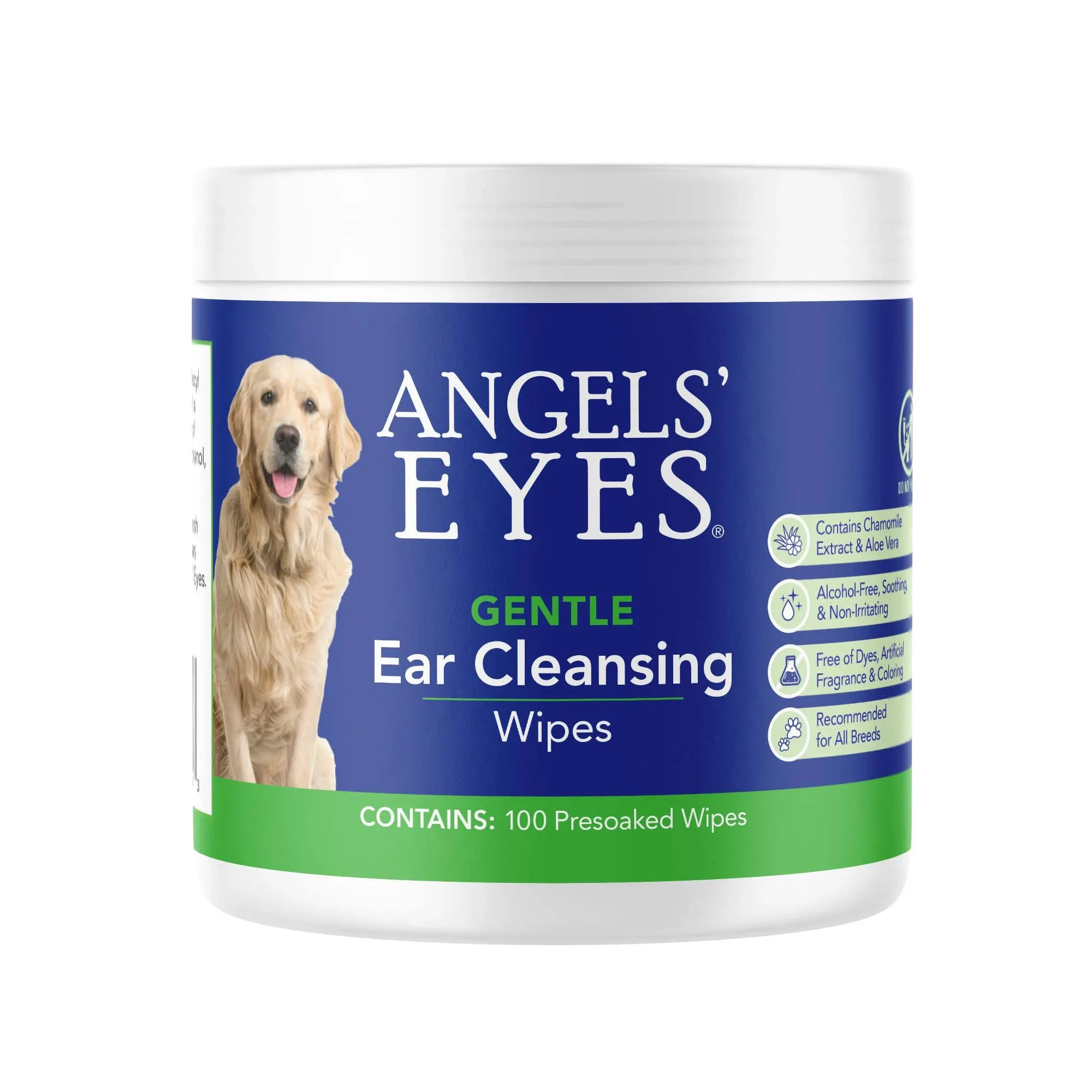 Angels' Eyes Ear Cleansing Wipes for Dogs and Cats