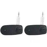 Rockville BT-Link Pair of Aux to Bluetooth Adapters to Link 2 Speakers Together