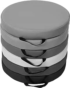 Factory Direct Partners 11232-CT SoftScape 15" Round Floor Cushions with Handles, 2" Thick Deluxe Foam (6-Piece) - Contemporary