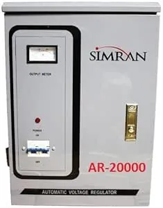 Simran Power Converter Regulator Stabilizer with 110 Volt - 220/240 Volt Built-in Voltage Transformer, 20,000W (AR-20000)