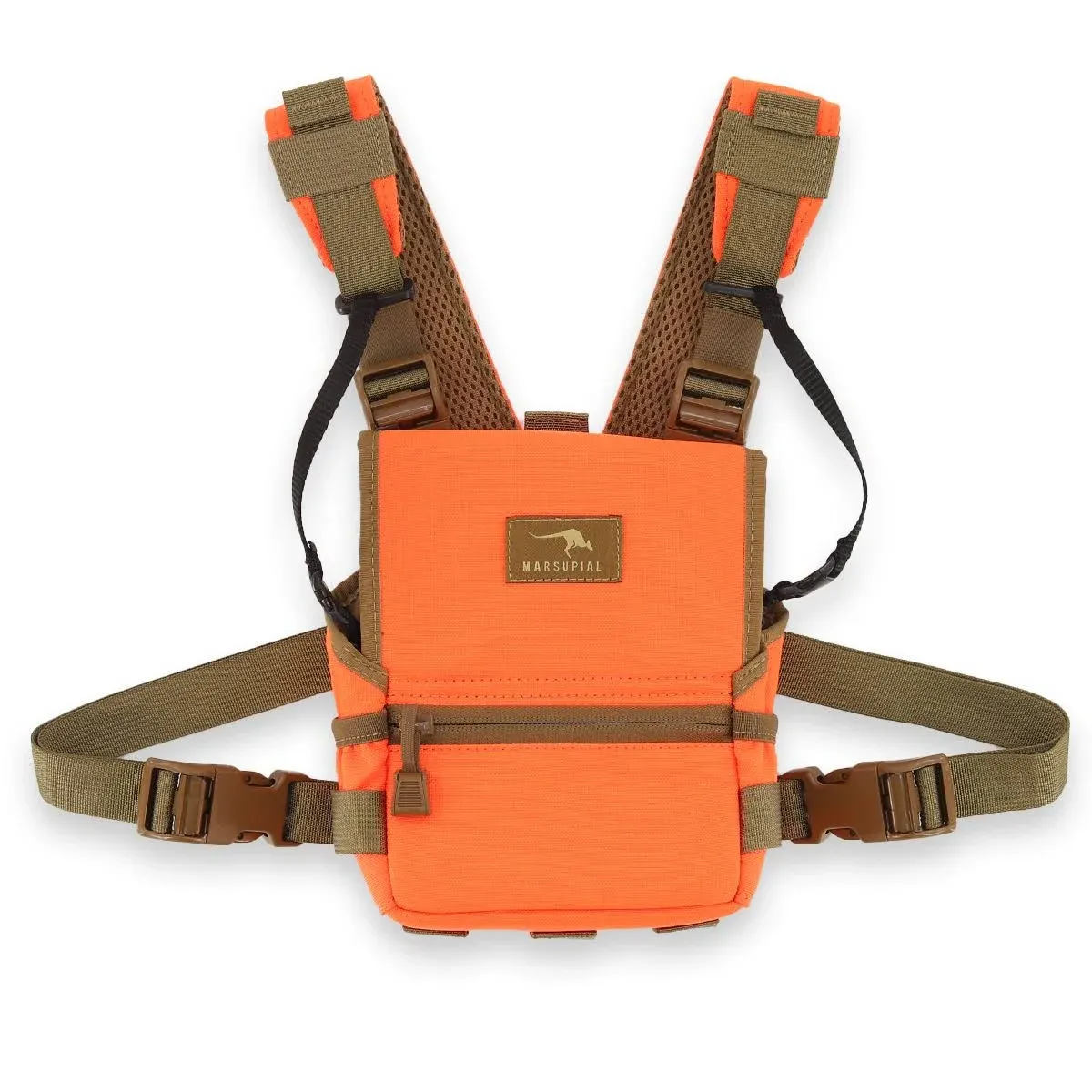 Marsupial Gear Enclosed Binocular Chest Pack Blaze Orange / Medium