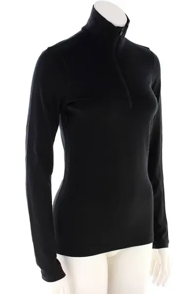 Icebreaker Merino Women's 200 Oasis Long Sleeve Thermal Cold Weather Half Zip Base Layer Top