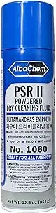 AlbaChem - PSR Powdered Dry Cleaning Fluid Brush Off Spot Remover 12.5 oz - Made in USA