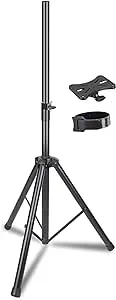 5 Core Speaker Stand Tripod Floor Heavy Duty Adjustable Up to 72 Inch DJ Studio Monitor Stands Pole Mount - SS HD 1PK ORG WOB