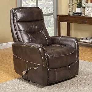 Gemini - Truffle Manual Swivel Glider Recliner