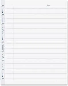 Blueline MiracleBind Notebook Refill Sheets 50 Sheets 9.25x7.25-Inch (AFR9050R) , White