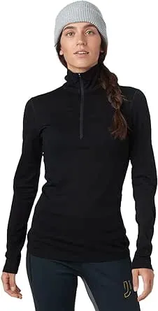 Icebreaker Women's 200 Oasis LS Half Zip Top - Large - Black