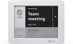 Joan 6 Gray: Wireless E Ink Touch 6-Inch Display Meeting Scheduler - Smart Conference Management, Calendar Syn