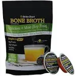 Brite Start Bone Broth - Chicken + Miso - 4 Count - Keto Friendly Concentrate Packed with 16g Collagen, 20g Paleo Protein - Made from Free Range Chicken Bones - Single Serve Packets