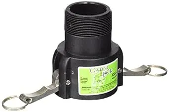 Green Leaf GLP 200 B NL Series Polypropylene Gator Lock Cam Lever Coupling, Non-Locking, 2 Inc Female Coupler/Male Thread