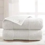 Air Cloud 2-Pack oversized bath sheet White