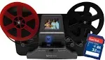 Wolverine 8mm and Super8 Reels Movie Digitizer with 2.4&#034; LCD, Black (Film2Dig...