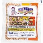 Case of 12 Popcorn Packs - All-In-Kit with 6-Ounces of Pre-Measured Kernels, ...