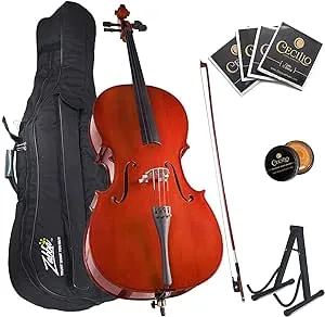 Cecilio Size 1/2 Cco-100 Student Cello Pack with Stand