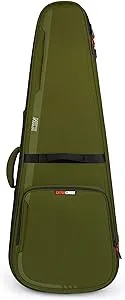 Gator Cases ICON Series Premium Weather Resistant Gig Bag for Acoustic Guitars with TSA Luggage Lock-Friendly Zipper Pulls; Green(G-ICONDREAD-GRN)