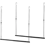 Storage Maniac Hanging Closet Rod, Adjustable Width and Height Closet Hanging Organizer, Space-Saving Clothes Hanging Bar, Closet Extender Hanging