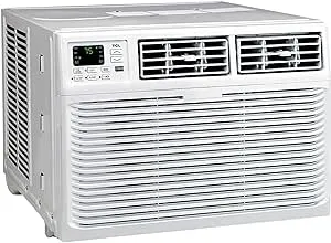 TCL 12,000 BTU 3 Fan Speed 8 Directional 550 Square Feet Coverage Cooling Window Air Conditioner with Reusable Filter LED Display, 12W3E1-A , White