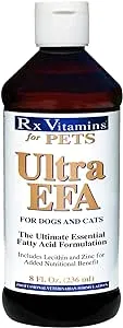 Rx Vitamins for Pets Ultra EFA for Dogs & Cats - Veterinary Essential Fatty Acid Formula - Help Joint Pain & Stiffness - 8 fl. oz.