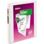 Avery Durable Standard 0.5 3-Ring View Binder 17002ct, White